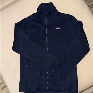 Patagonia Dark Blue Zip-Up Fleece Kids XL (14)